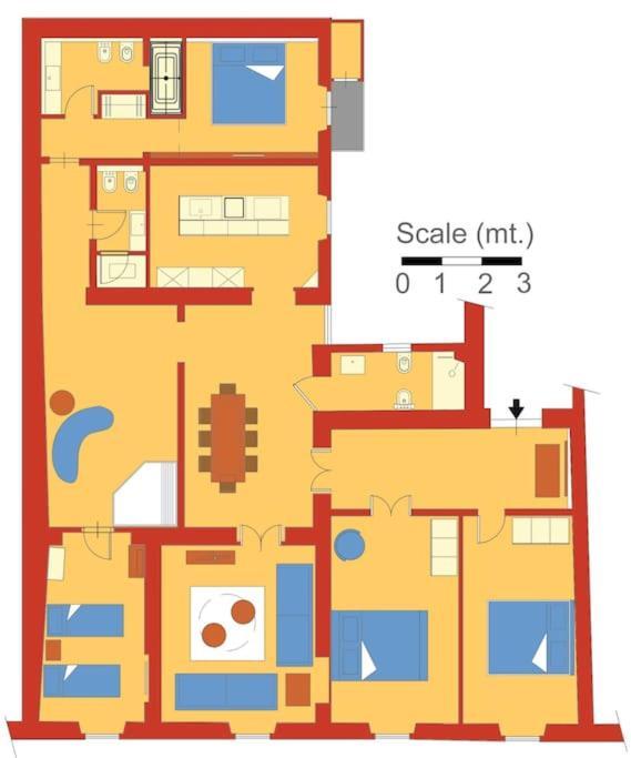 Apartment Romac Baullari Ii 4bdr Near Campo De Fiori Rom